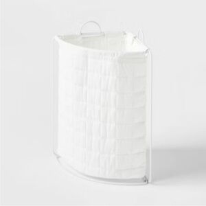 PILLOWFORT NWT collapsible corner laundry hamper -white